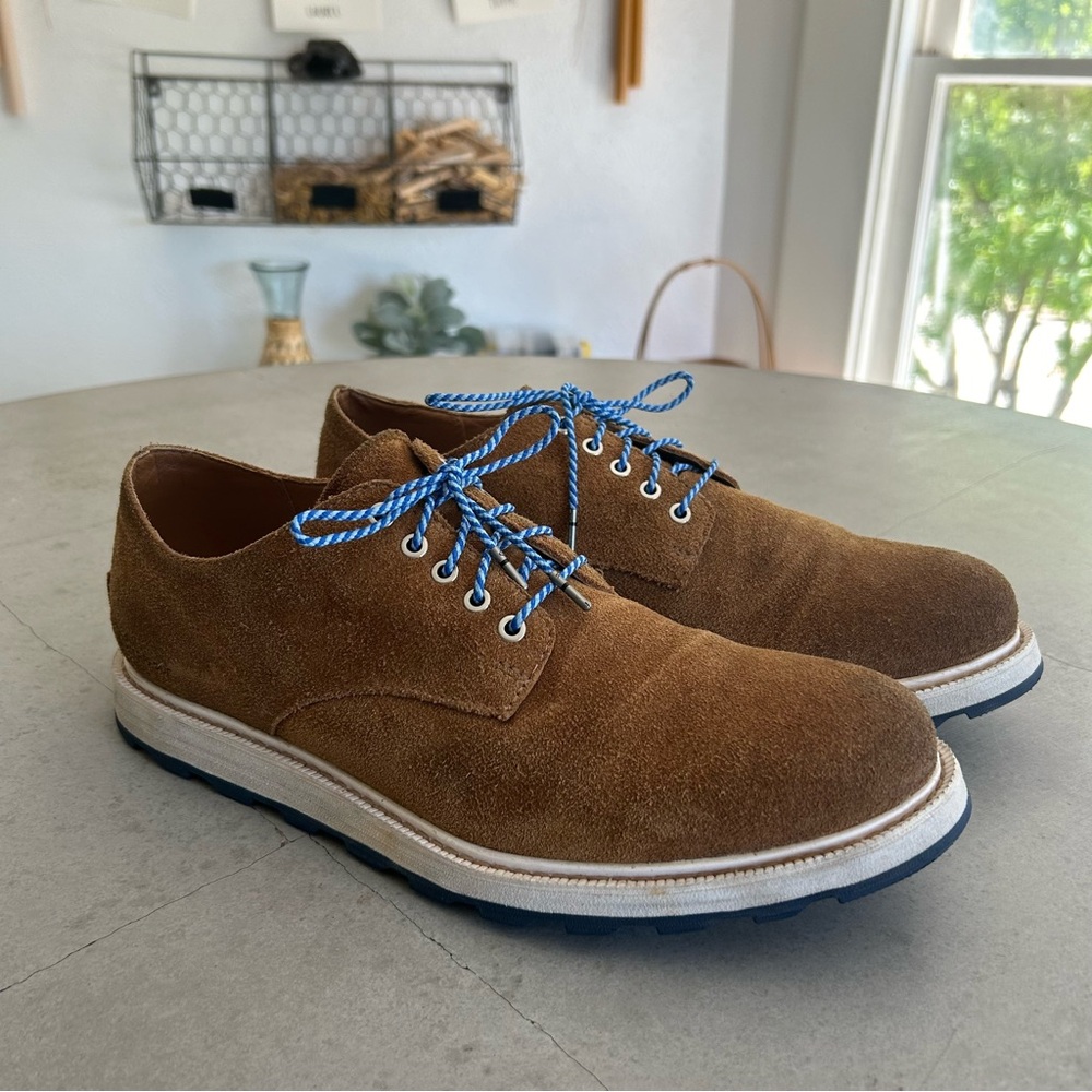 Sorel Madison Suede Waterproof Oxfords Casual Dress Shoes Camel Business 10